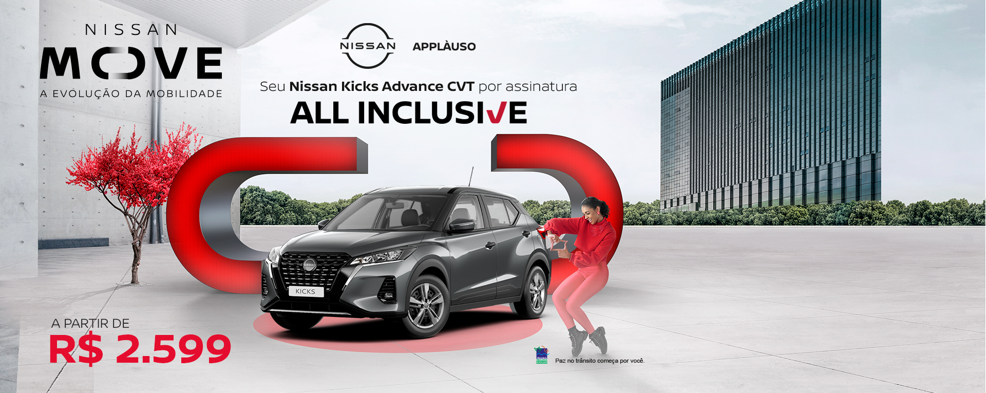 Seu Nissan Kicks Advanced CVT por assinatura - ALL INCLUSIVE