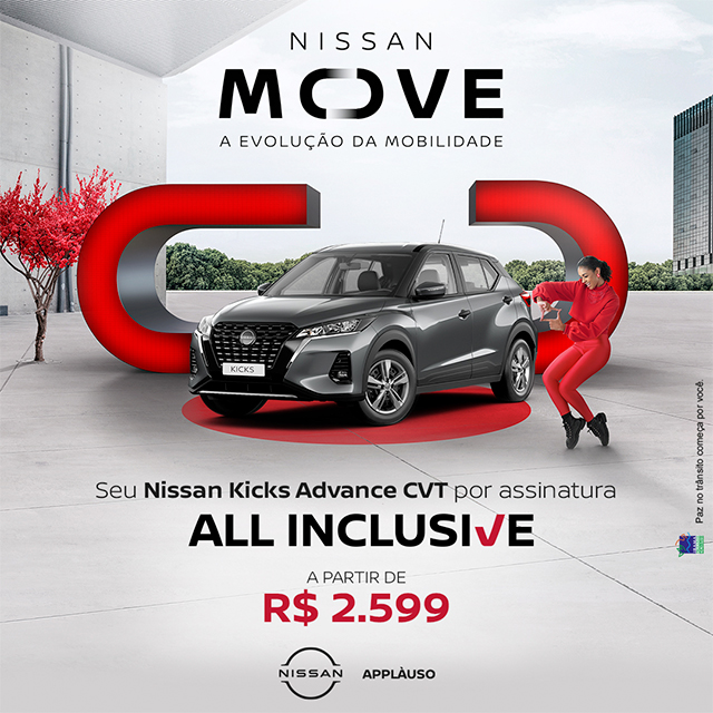 Seu Nissan Kicks Advanced CVT por assinatura - ALL INCLUSIVE